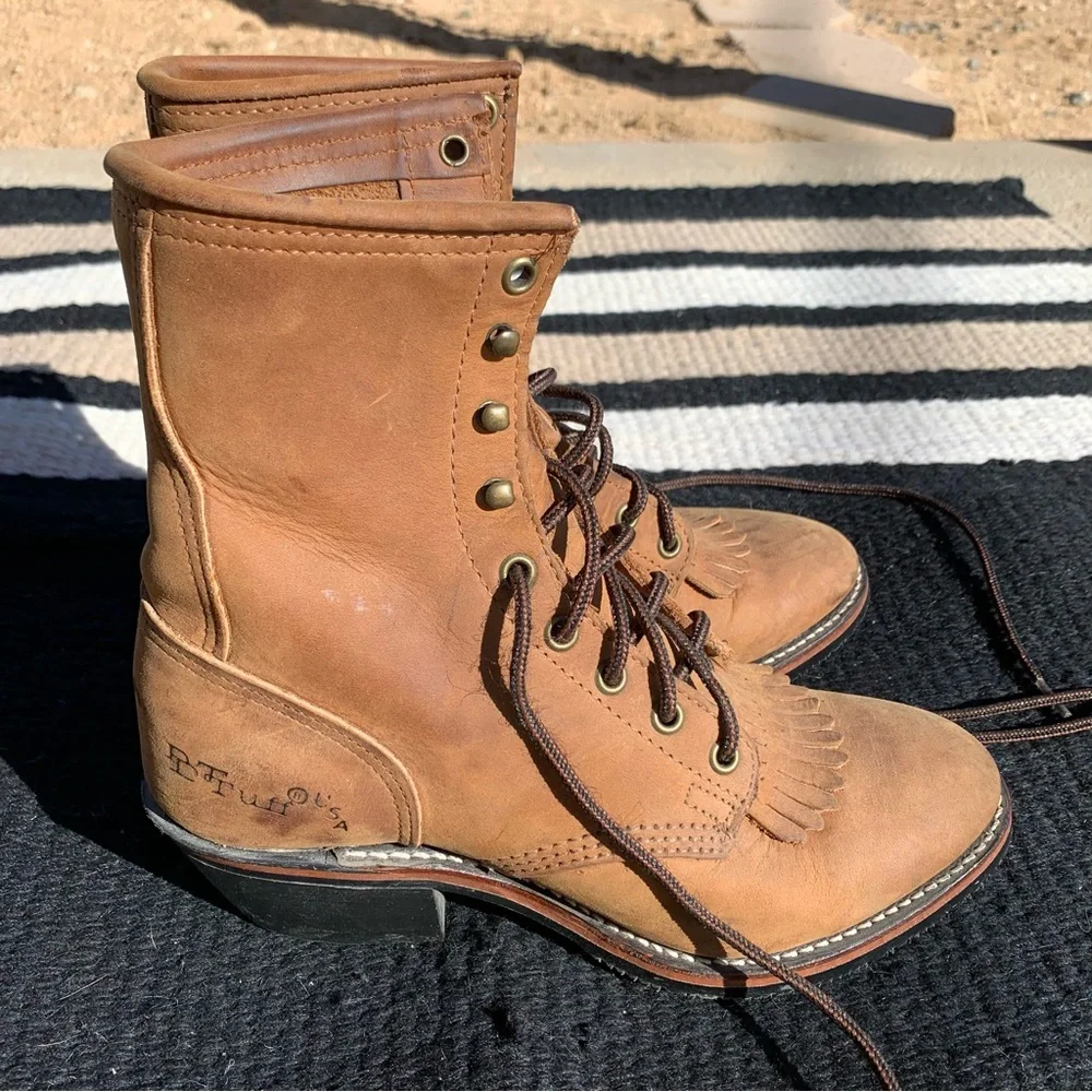 DD Tuff Kiltie Lace Up Boots - Picture 5 of 14